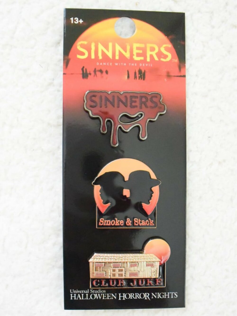 *Halloween Horror Nights* HHN Universal Sinners 3-pc Collectible Pin Set - NEW!